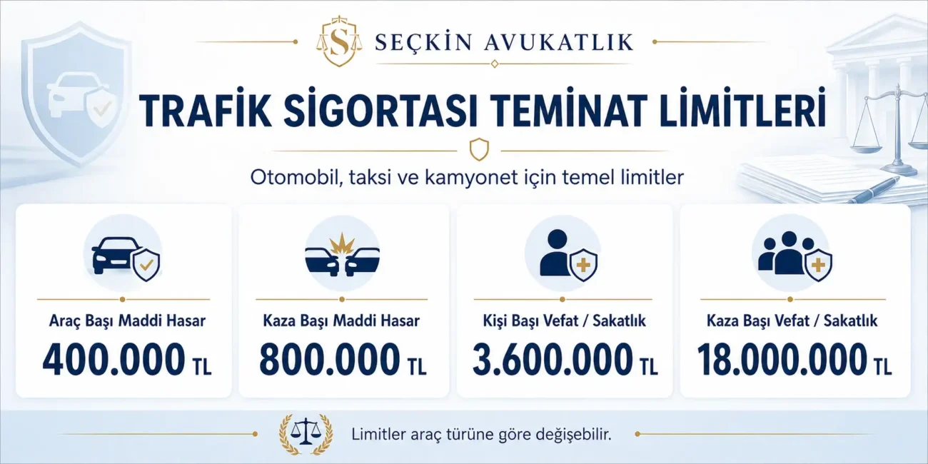 Trafik Sigortası Teminat Limitleri 2026