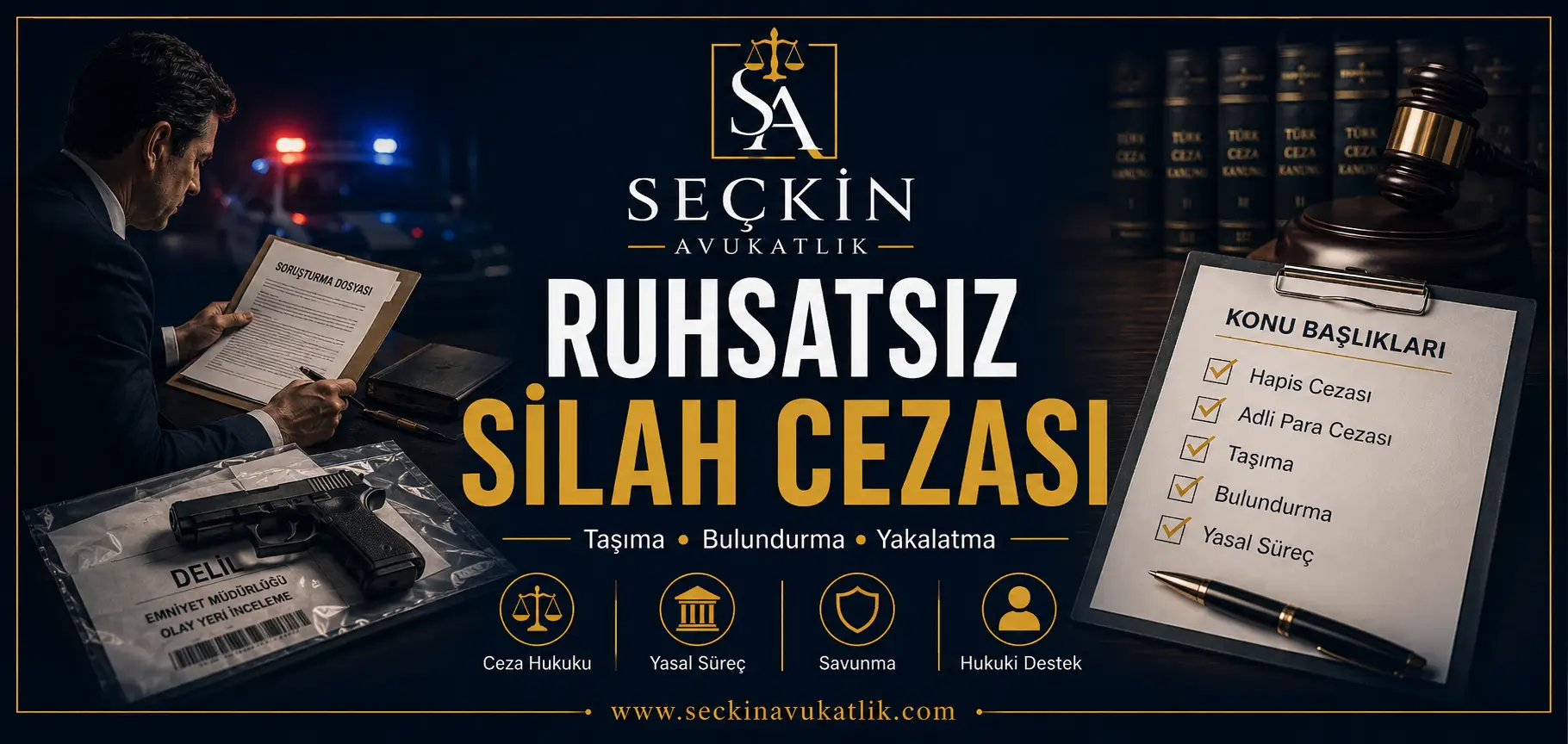 Ruhsatsız Silah Cezası - Bulundurma, Taşıma, Yakalatma