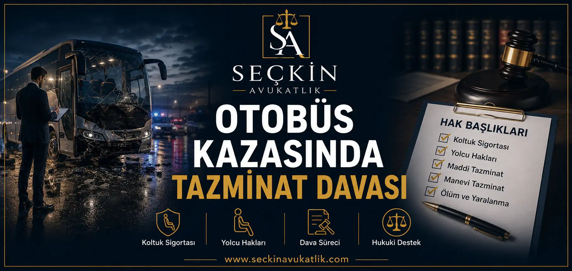 Otobüs Kazası Tazminatı (Ölümlü, Yaralanmalı)