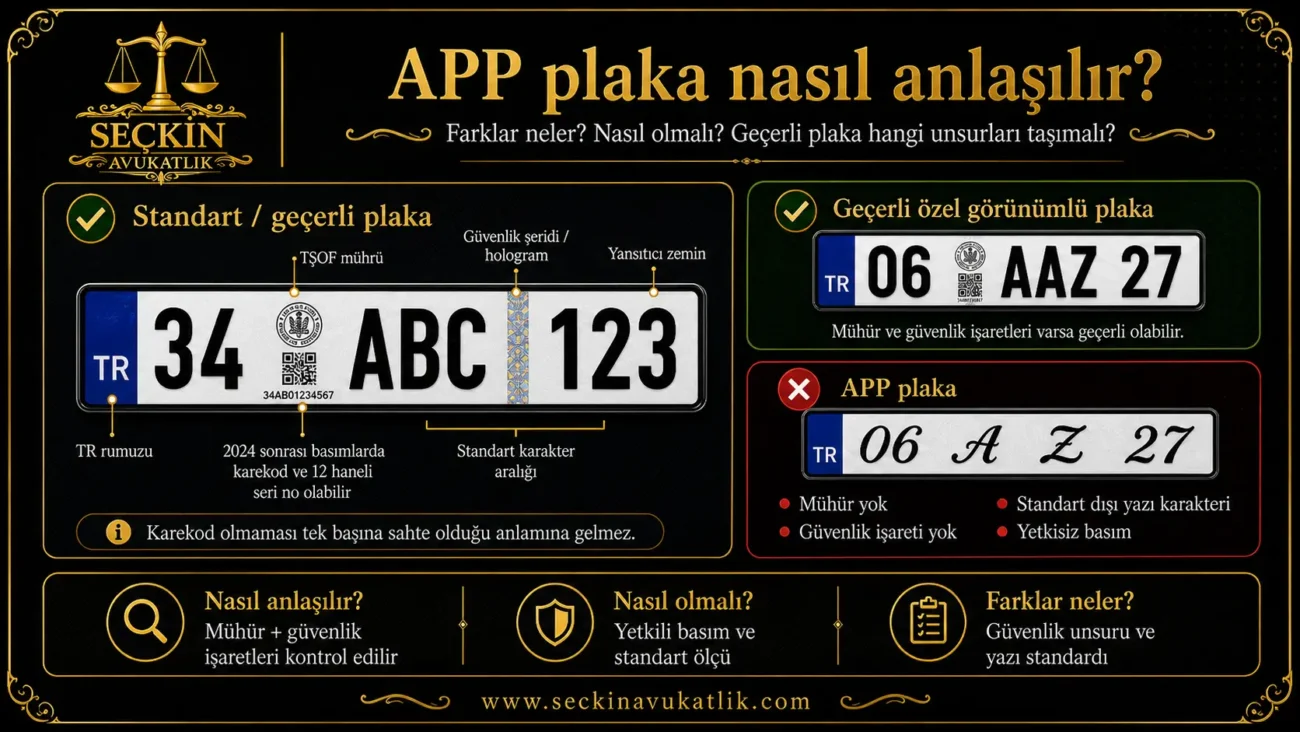 APP plaka Nasıl anlaşılır?