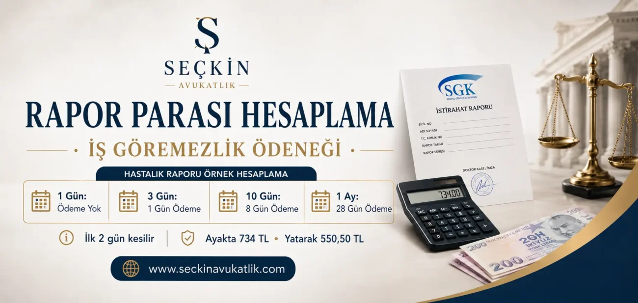 Rapor Parası Hesaplama- İş Göremezlik Ödeneği
