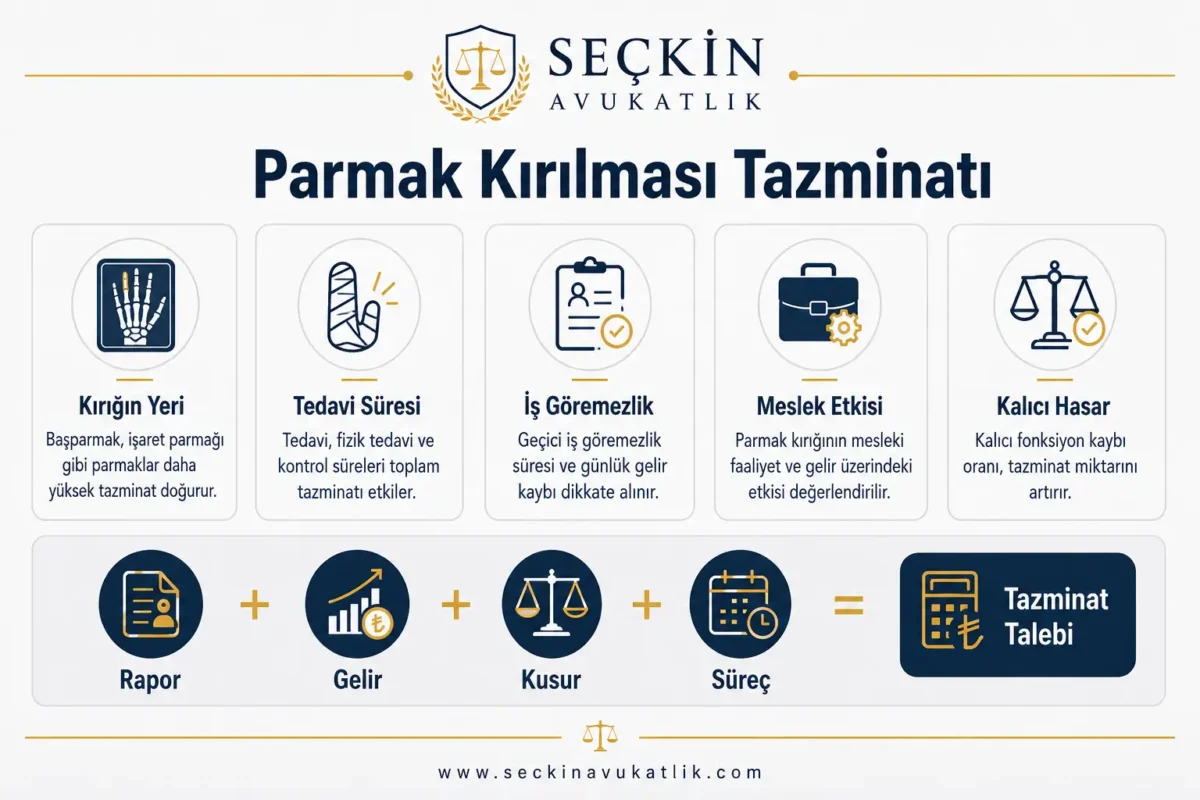 İş Kazası Parmak Kırılması Tazminatı