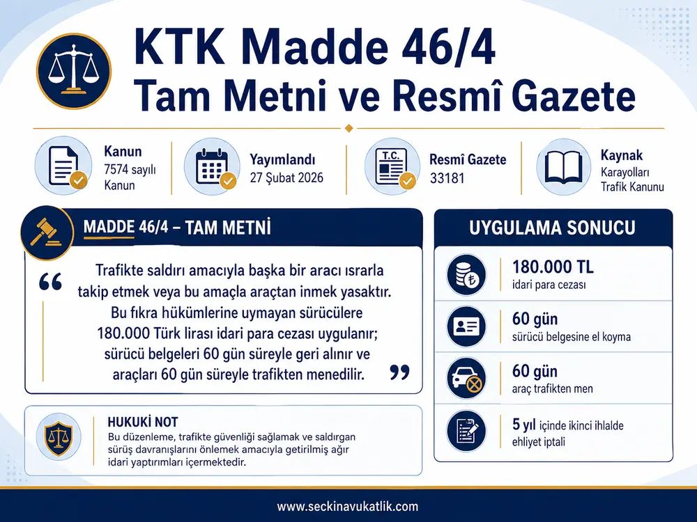 KTK Madde 46/4 Tam Metni ve Resmi Gazete