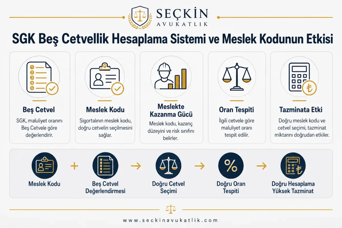 SGK beş Cetvellik Hesaplama Sistemi ve Meslek Kodunun Etkisi