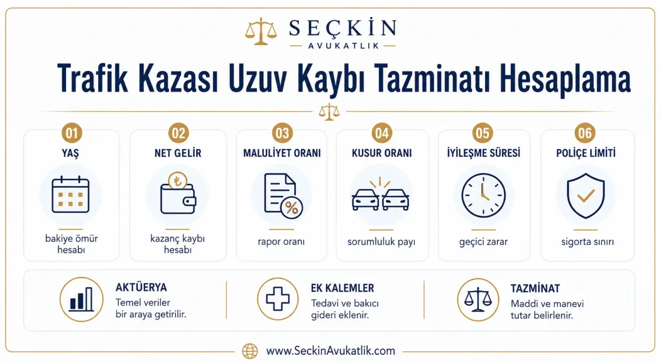 Trafik Kazası Uzuv Kaybı Tazminatı Hesaplama