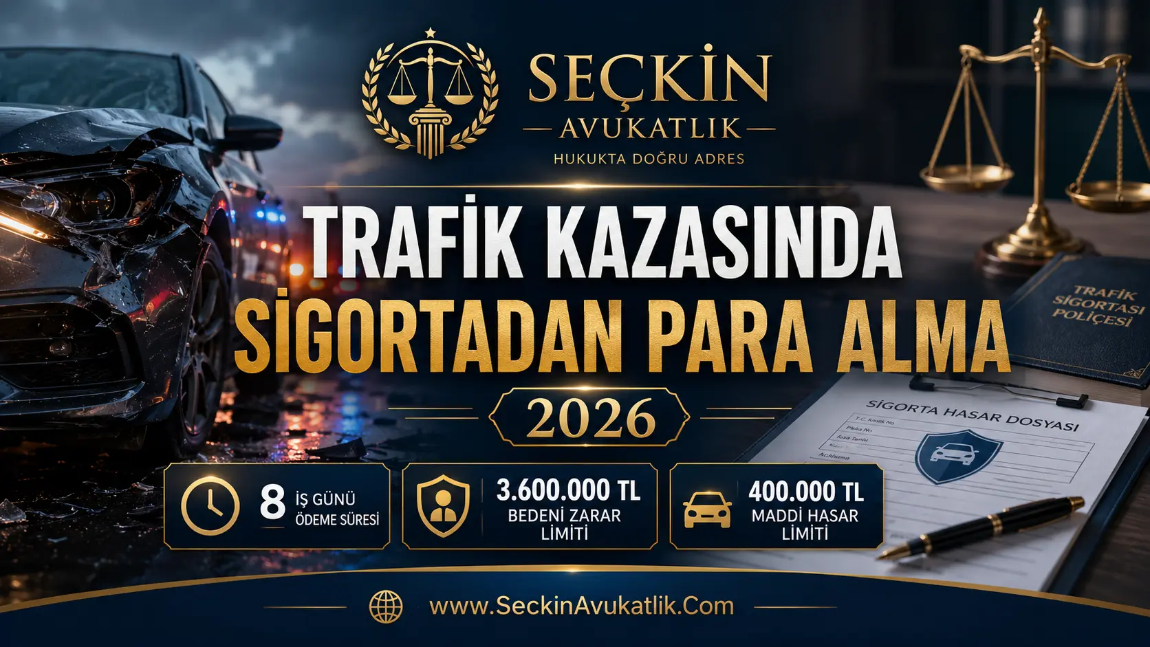 Trafik Kazasında sigortadan para alma
