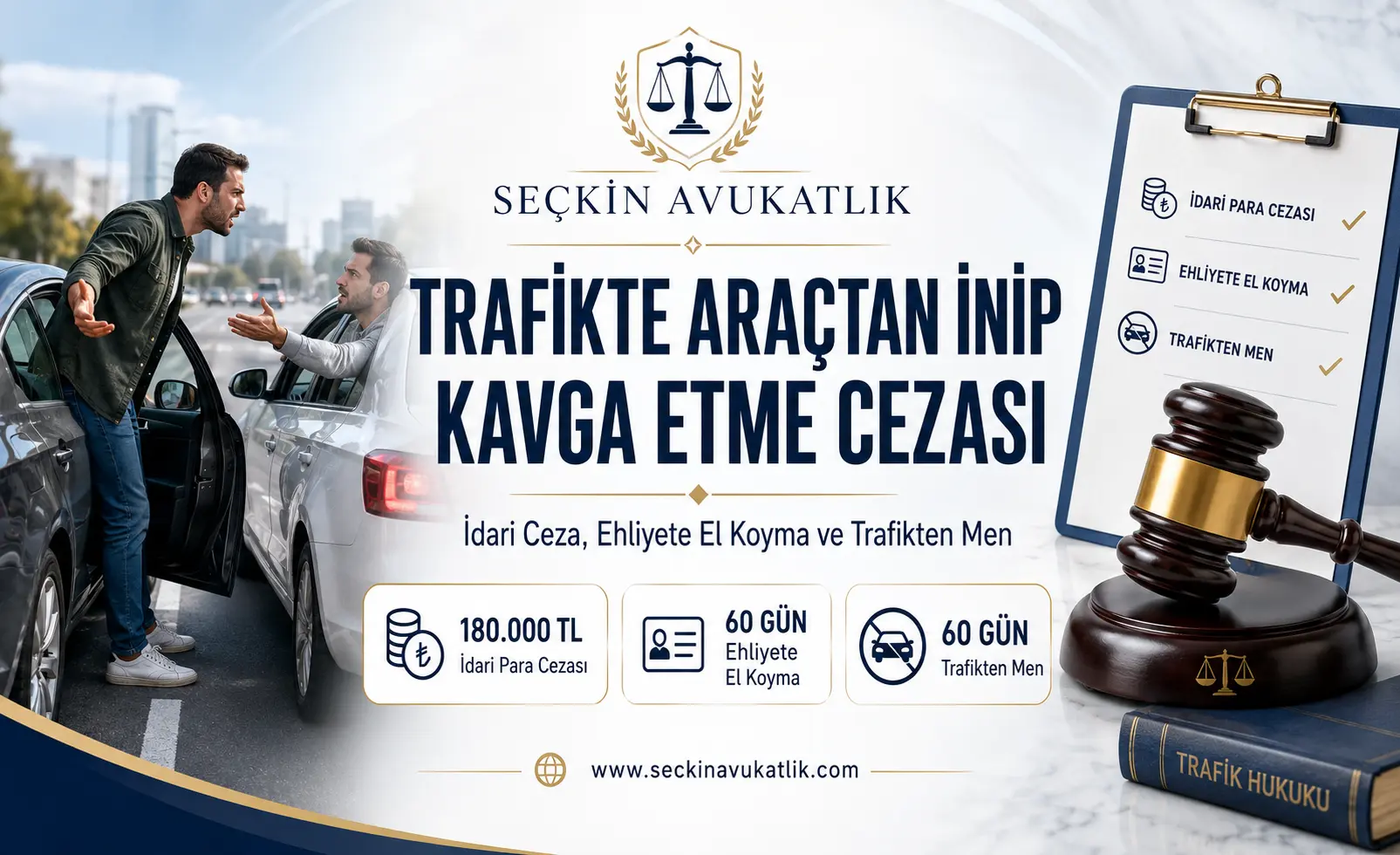 Trafikte Araçtan İnip Kavga Etme Cezası