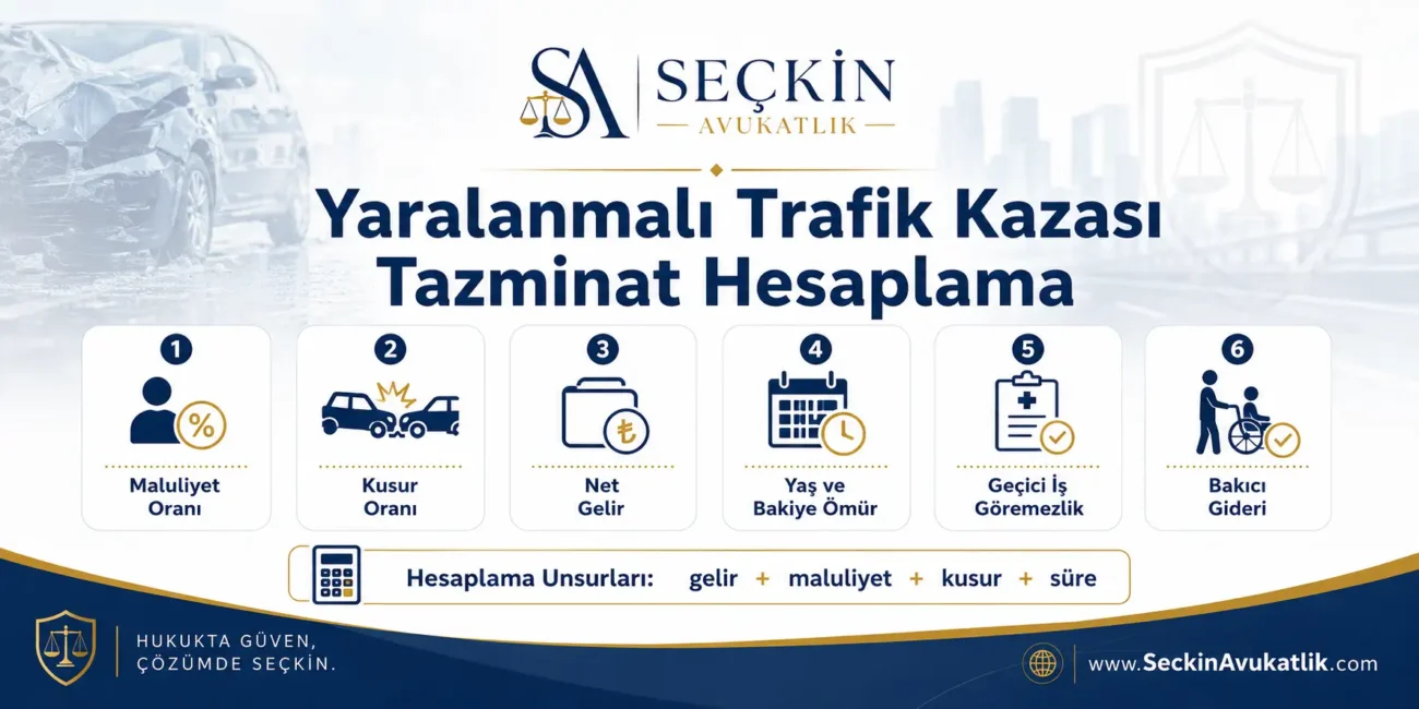 Yaralanmalı Trafik Kazası Tazminat Hesaplama 