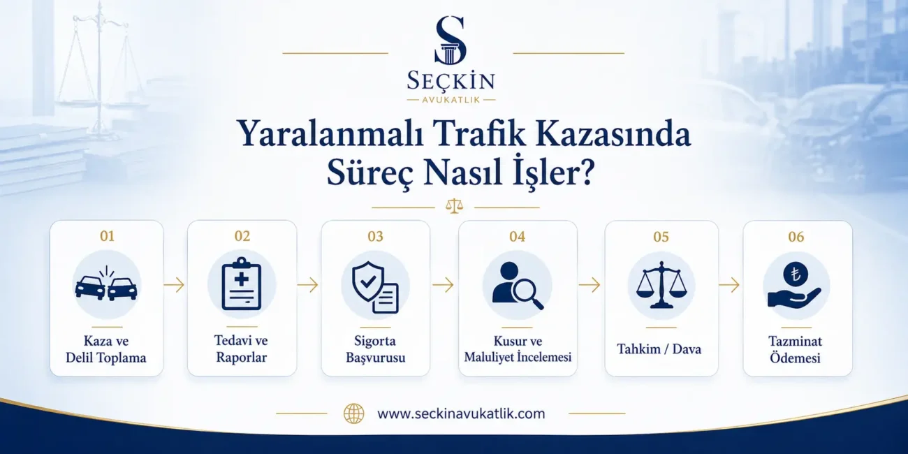 Yaralanmalı Trafik Kazasında Süreç Nasıl İşler?
