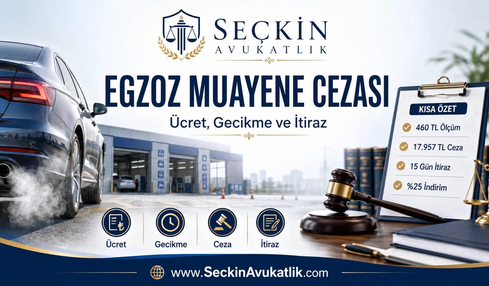 Egzoz Muayene Cezası - Ücret, Gecikme ve İtiraz