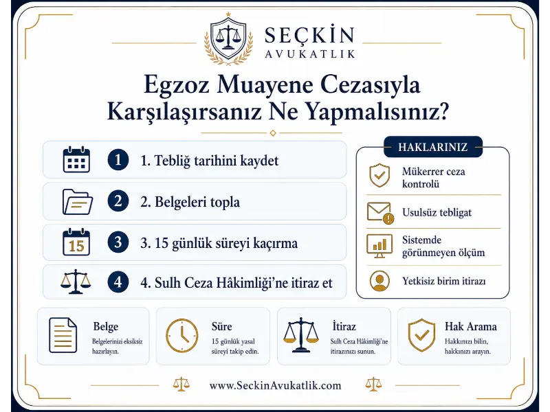 Egzoz Muayene Cezasıyla Karşılaşırsanız Ne Yapmalısınız?