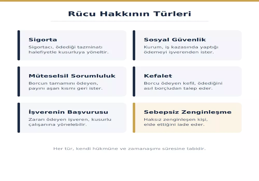 Rücu Hakkının Türleri