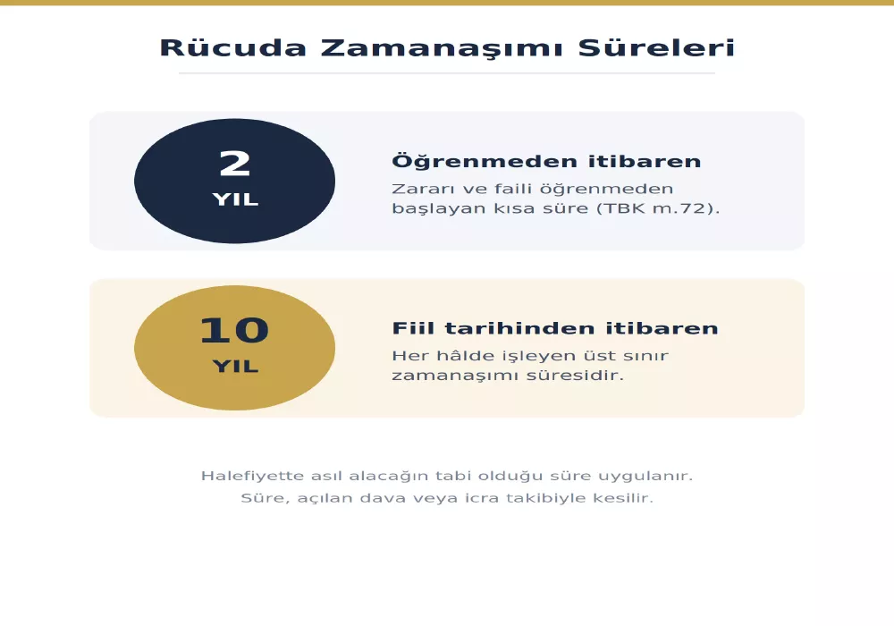 Rücu Zamanaşımı Süreleri