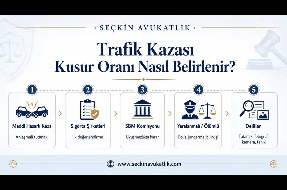 Trafik Kazası Kusur Oranı Nasıl belirlenir